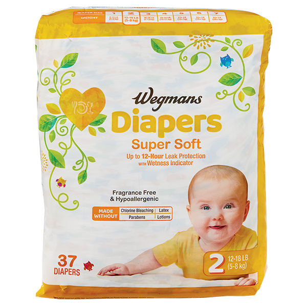 Wegmans Diapers Super Soft Size 2 37 Ct