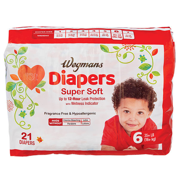 Wegmans Diapers Super Soft Size 6 21 Ct