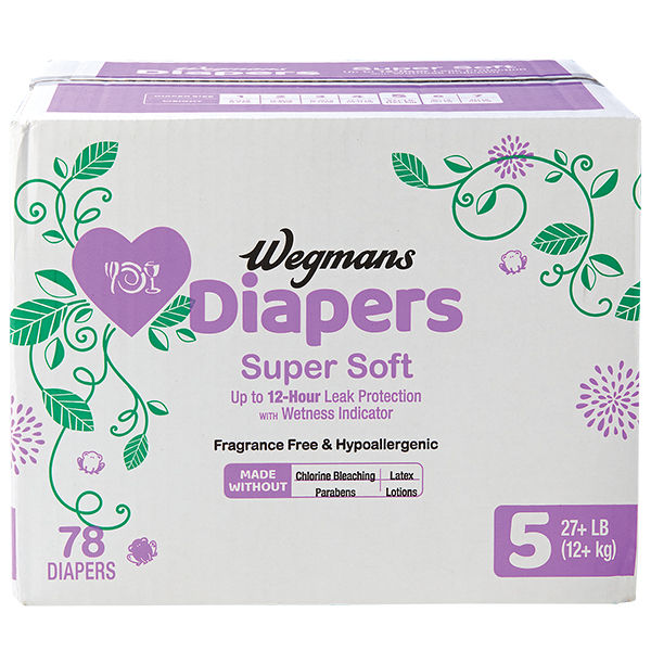Wegmans Diapers Super Soft Size 5 78 Ct