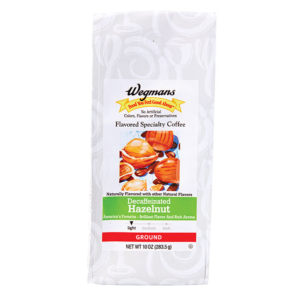 Wegmans Hazelnut Decaf Specialty Ground Coffee 10 Oz