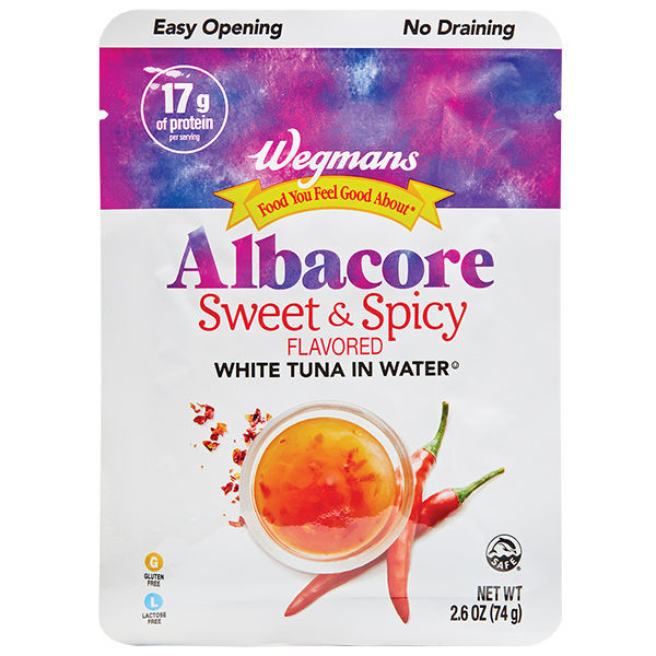 Wegmans Sweet & Spicy Albacore White Tuna 2.6 Oz Pouch