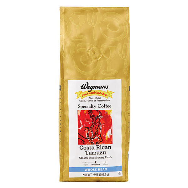 Wegmans Costa Rican Tarrazu Whole Bean Coffee 10 Oz