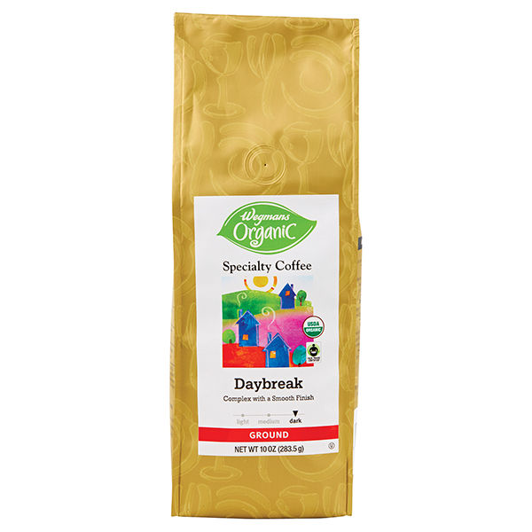 Wegmans Organic Ground Coffee Daybreak 10 Oz