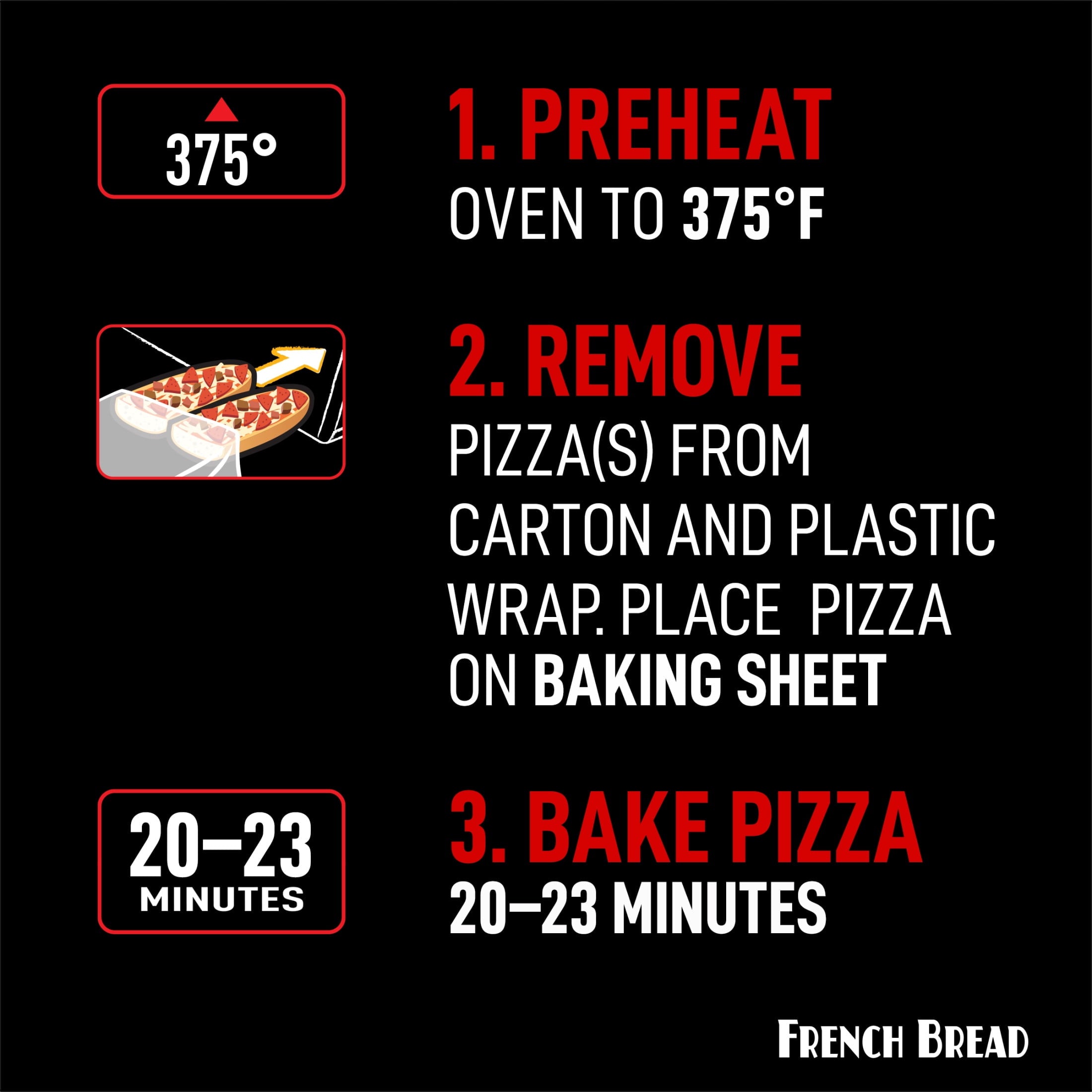 Red Baron Pepperoni French Bread Frozen Personal Pizza 10.8 Oz 2 Pack