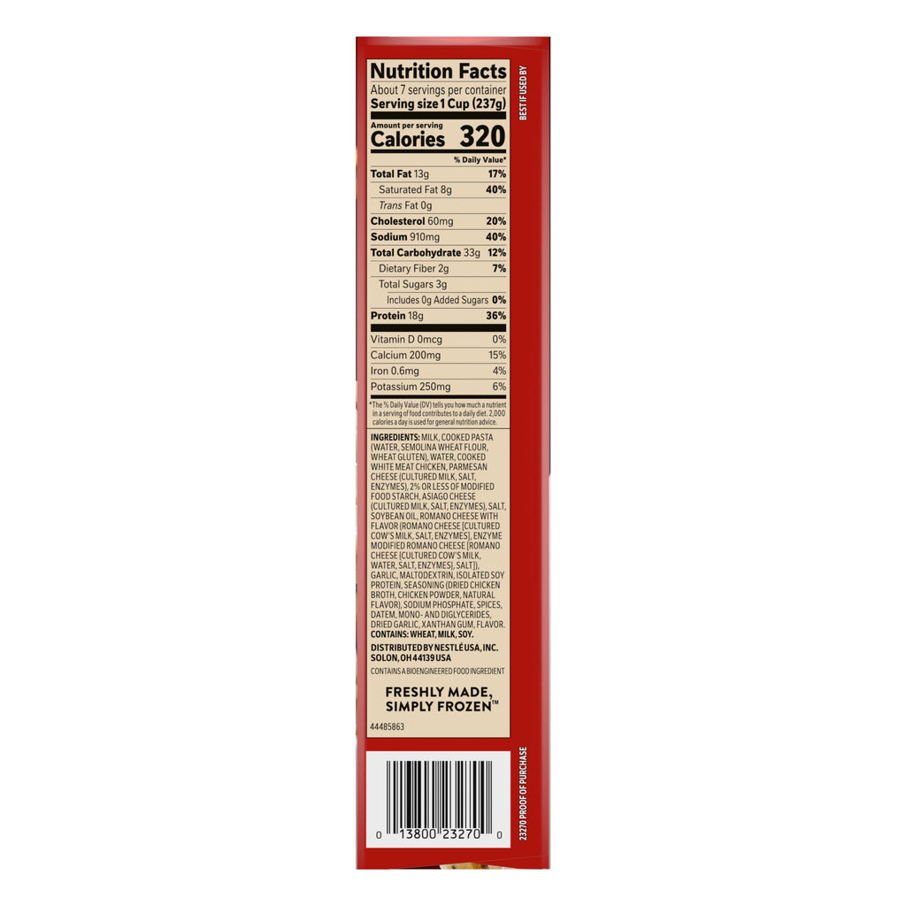 Stouffer's Chicken Alfredo Pasta Large Family Size Frozen 57 Oz