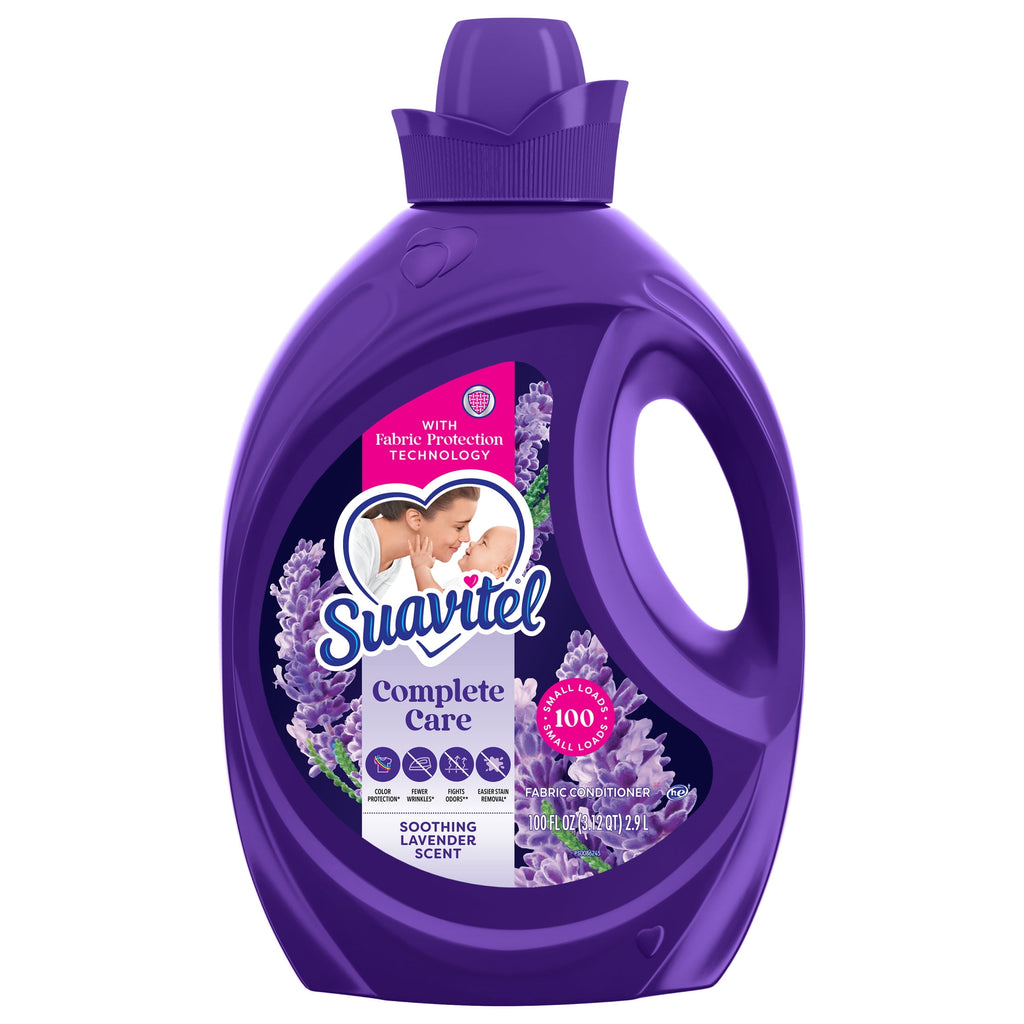 Suavitel Complete Liquid Fabric Softener Soothing Lavender Scent 100 fl oz