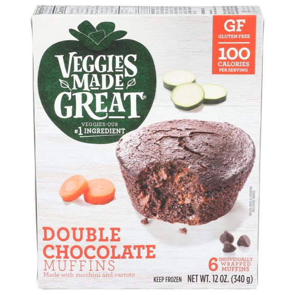 Double Chocolate Muffin 12 Oz 6 Count Veggies Made Great