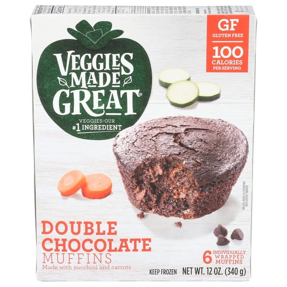 Double Chocolate Muffin 12 Oz 6 Count Veggies Made Great