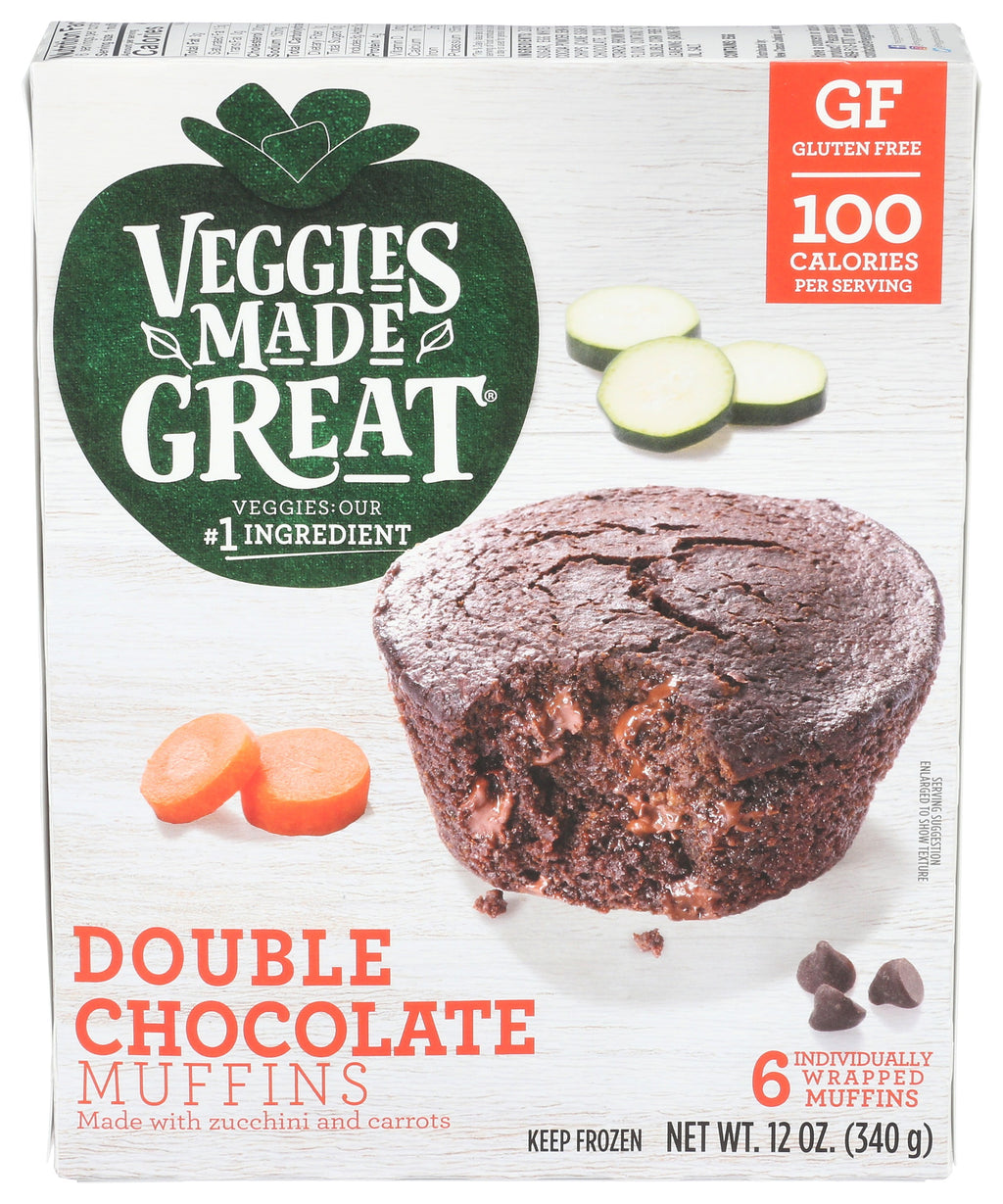 Double Chocolate Muffin 12 Oz 6 Count Veggies Made Great Frozen