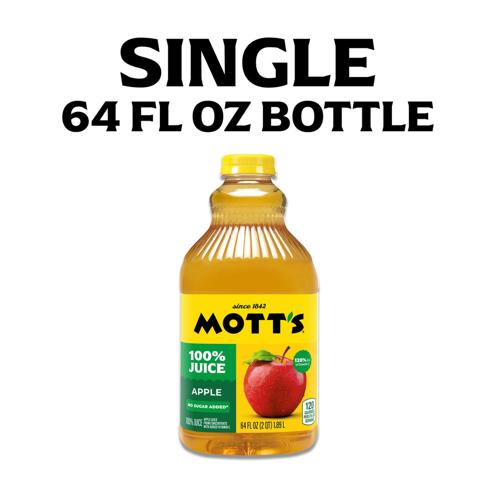 Mott's 100% Apple Juice Pulp-Free 64 fl oz Bottle