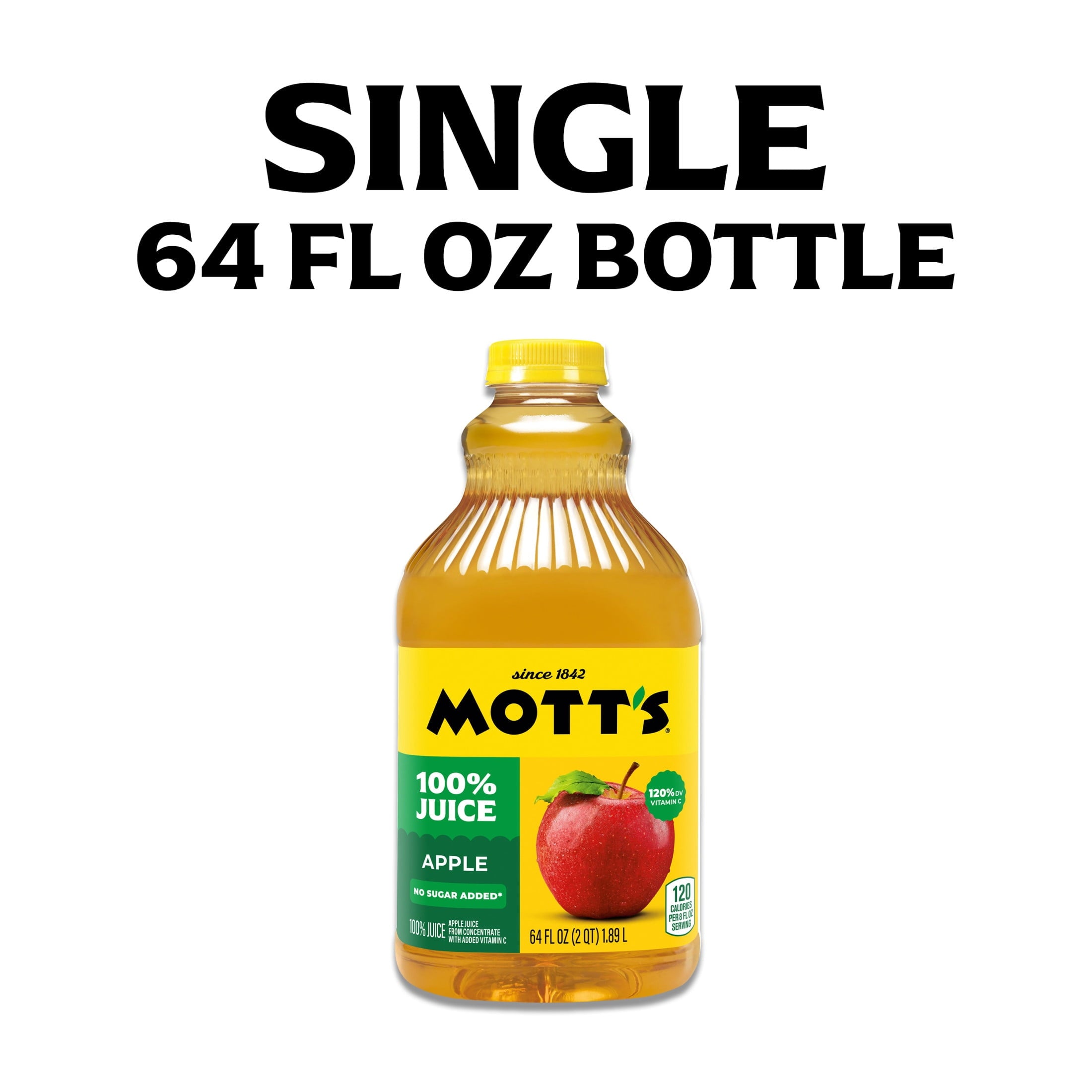 Mott's 100% Apple Juice Pulp-Free 64 fl oz Bottle