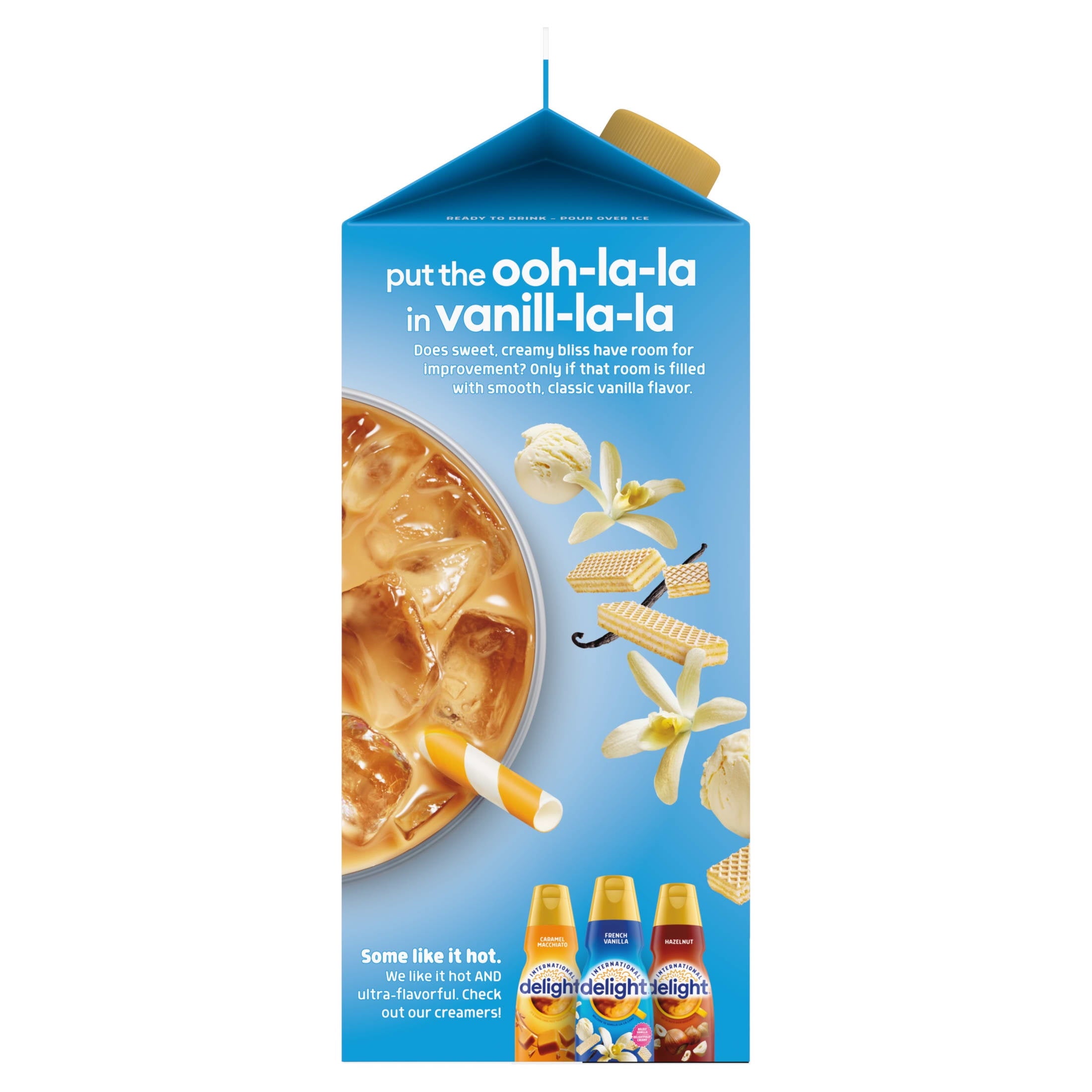 International Delight Vanilla Naturally Caffeinated Medium-Light Roast Iced Coffee 64 fl oz Carton