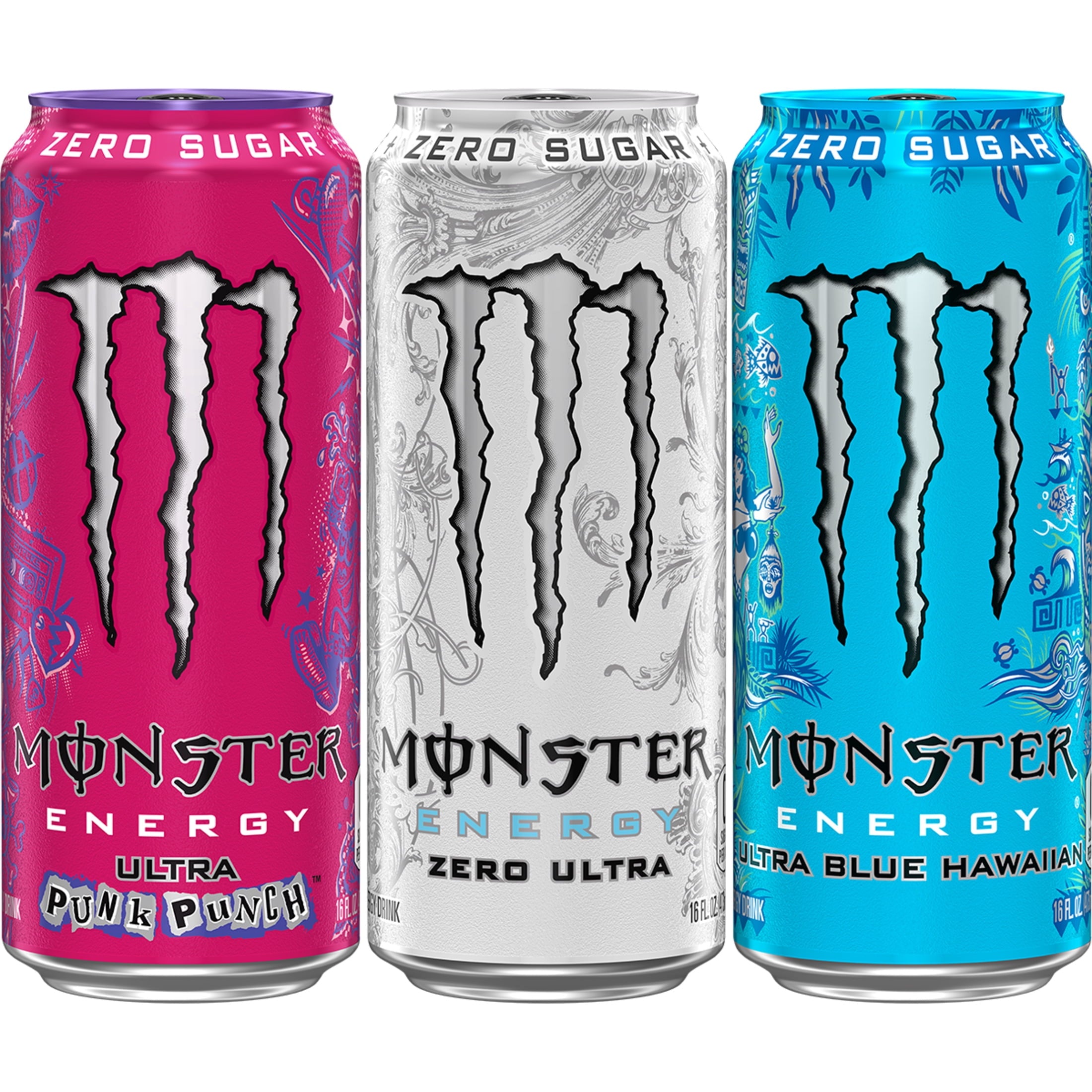 Monster Energy Ultra Variety Pack Sugar Free Energy Drink 16 fl oz 12 Pack Cans