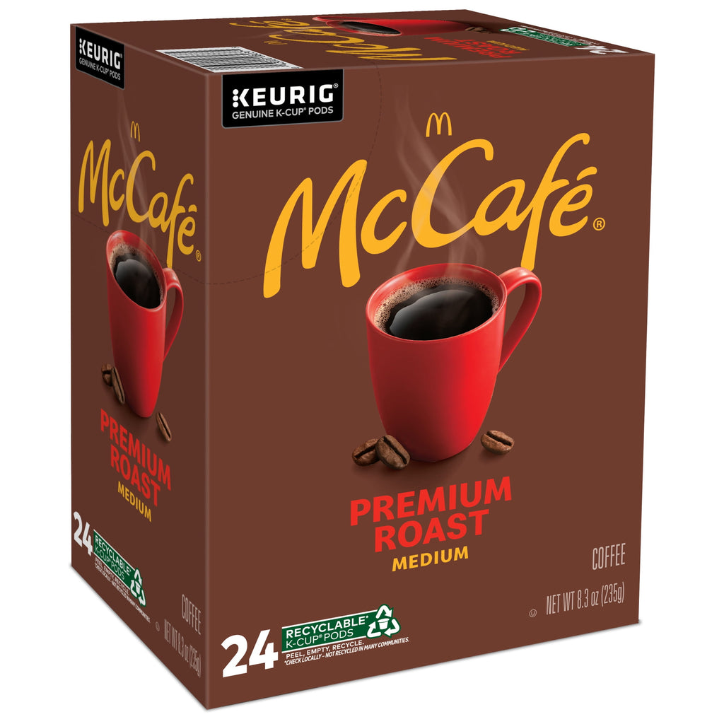 McCafé Premium Roast Naturally Caffeinated Medium Roast Coffee Keurig K-Cup Pods 24 Count Box