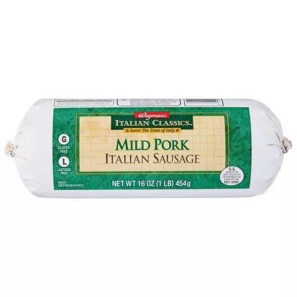 Wegmans Italian Classics Mild Pork Italian Sausage-16 oz