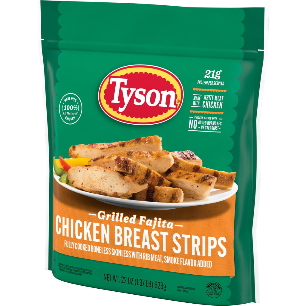Tyson Grilled Fajita Chicken Breast Strips Frozen 22 Oz