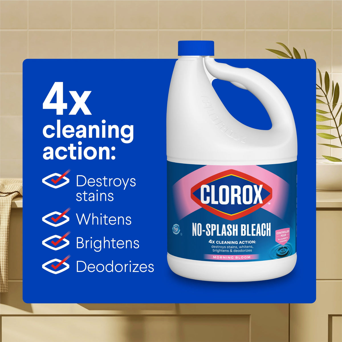 Clorox No Splash Bleach Morning Bloom 77 fl oz
