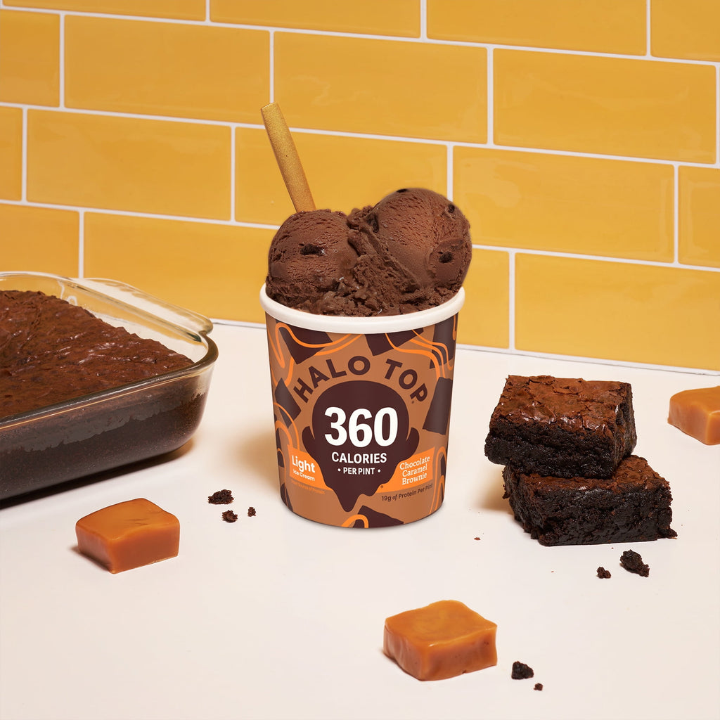 Halo Top Chocolate Caramel Brownie Light Ice Cream 16 Fl Oz