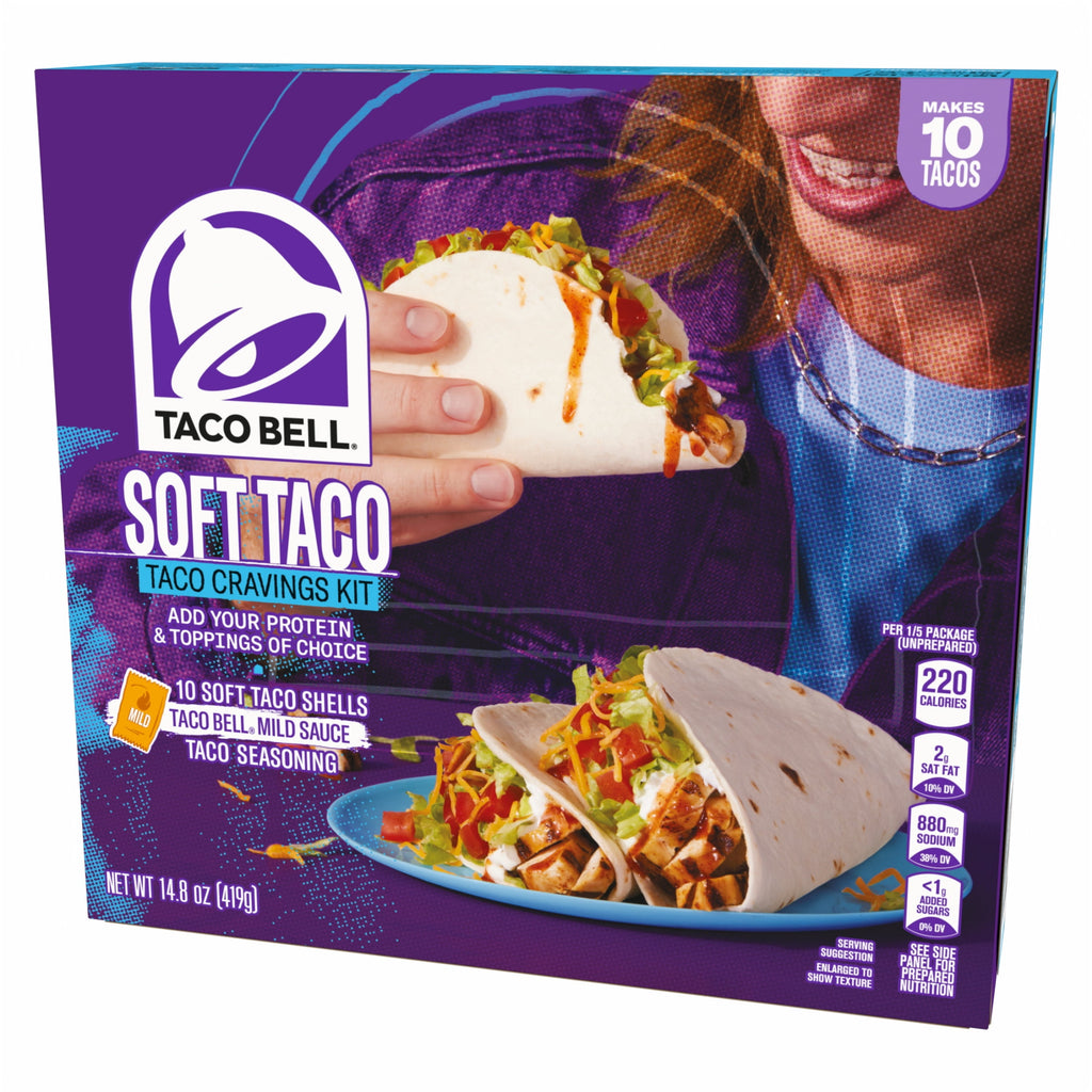 Soft Taco Cravings Kit 14.8 Oz 10 Count Taco Bell