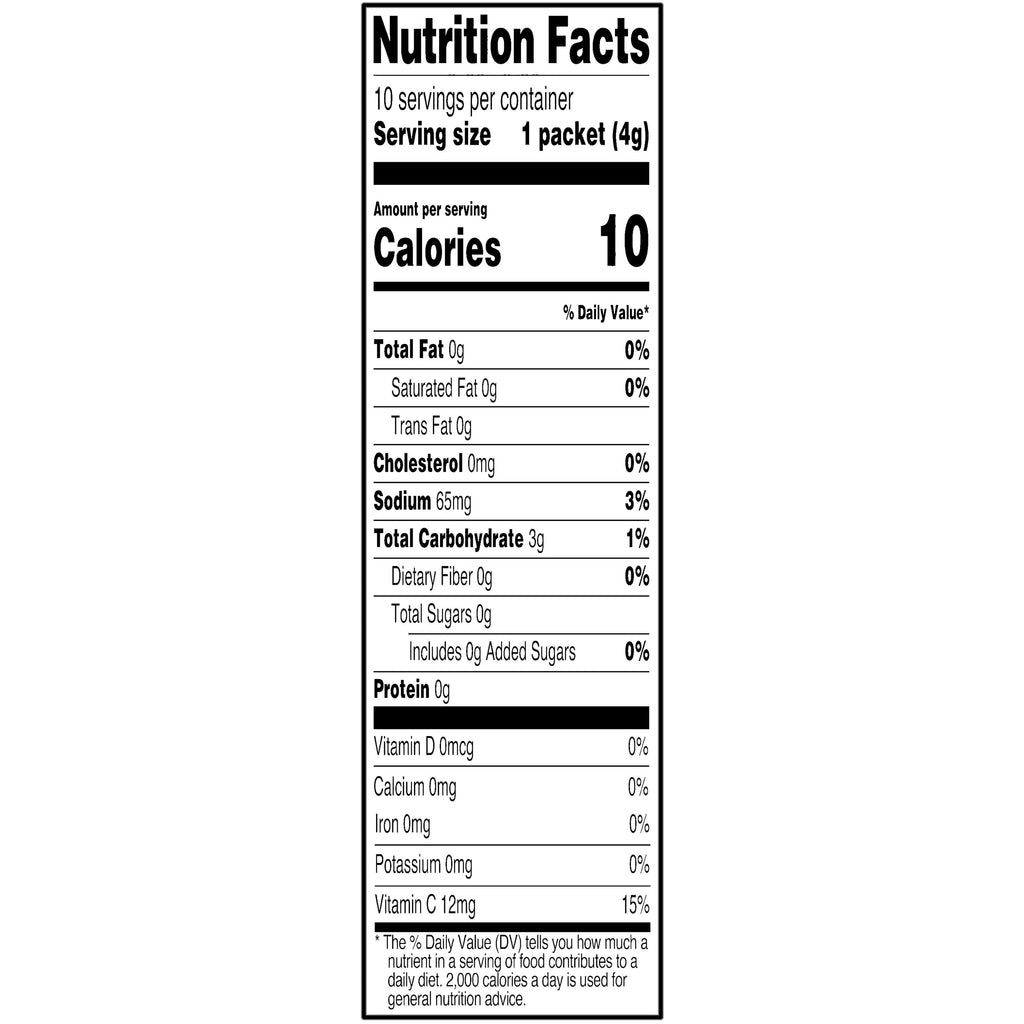 Great Value Sugar-Free Lemonade Drink Mix Packets 0.14 oz 10 Count