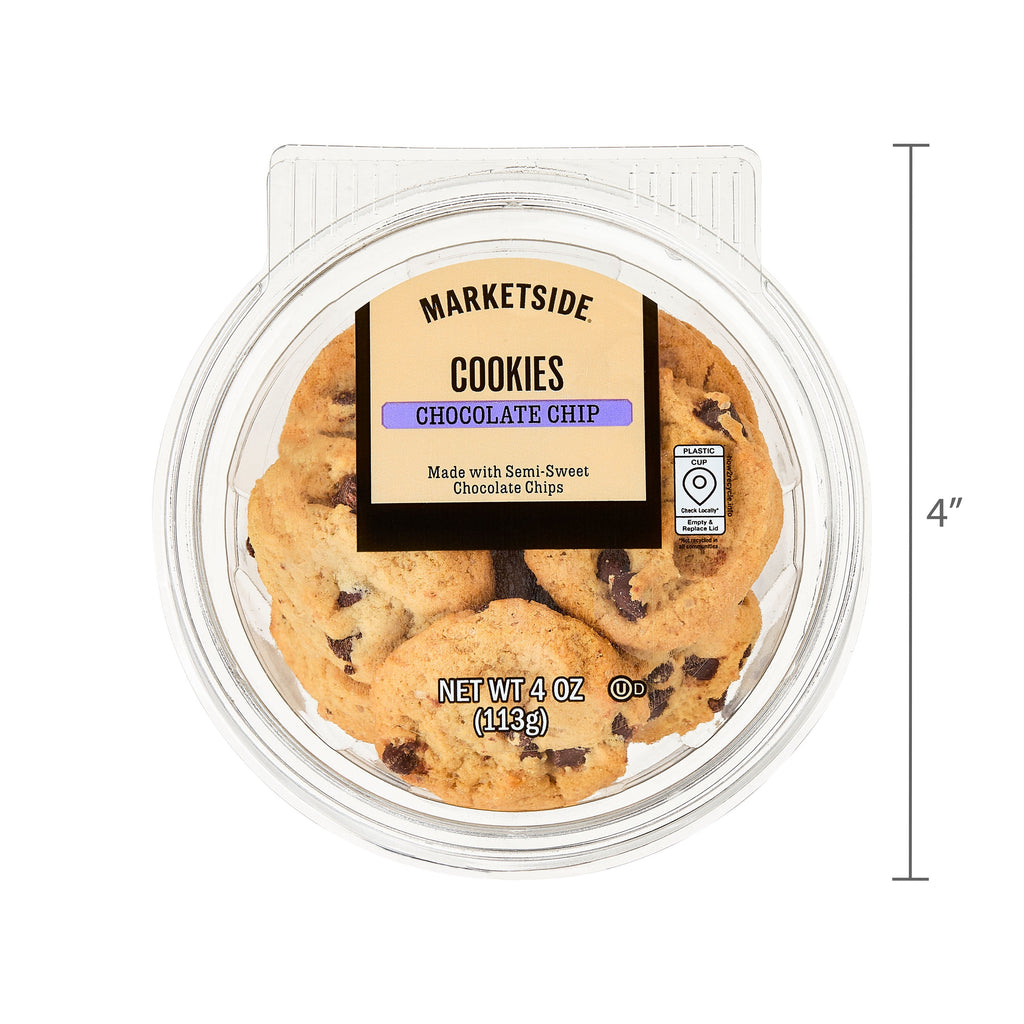 Mini Chocolate Chip Baked Cookies 4 Oz 8 Count Freshness Guaranteed