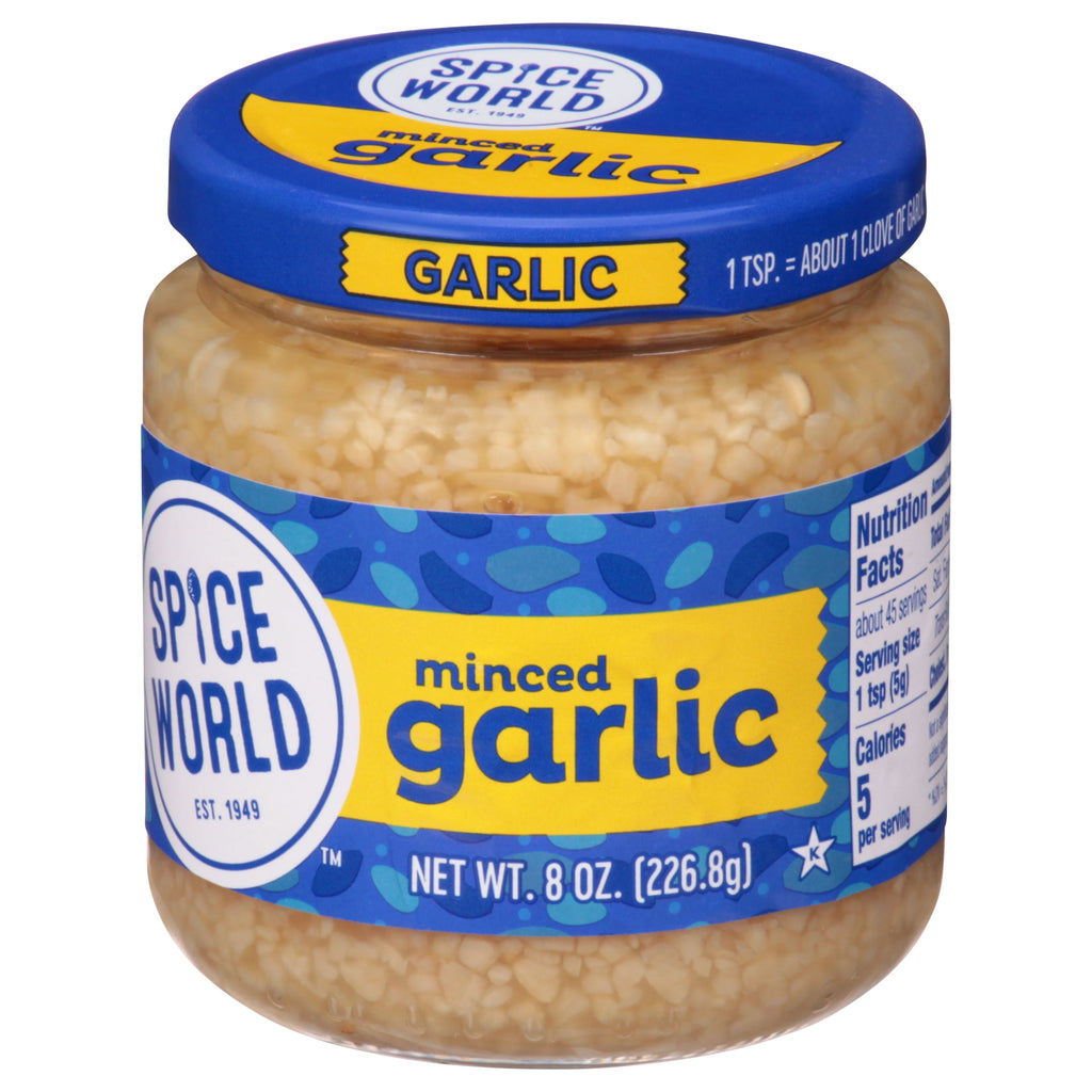 Fresh Produce Minced Garlic 8 Oz Jar