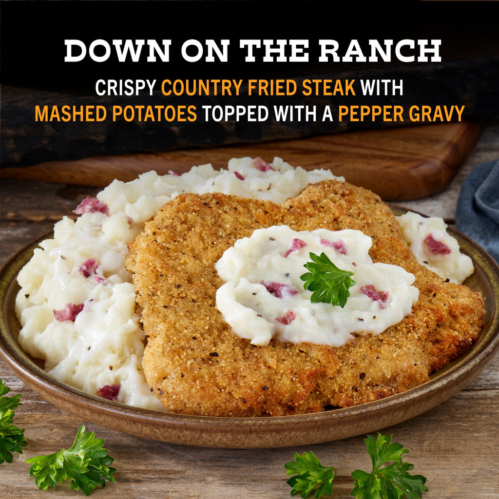 Yellowstone Country Fried Steak and Mash Frozen Dinner 12 Oz