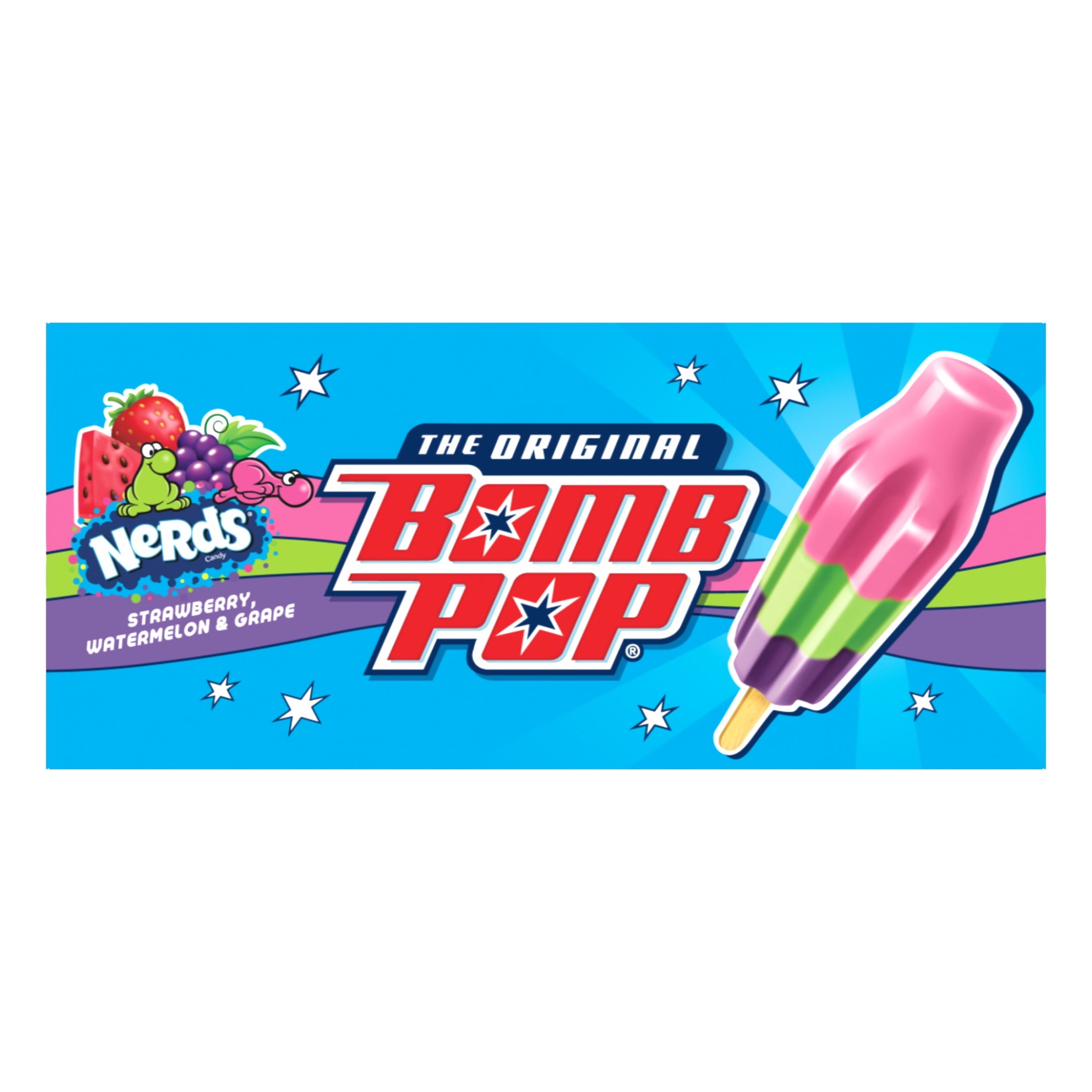 Bomb Pop Nerds Freeze Ice Pops 12 Count 21 Fl Oz