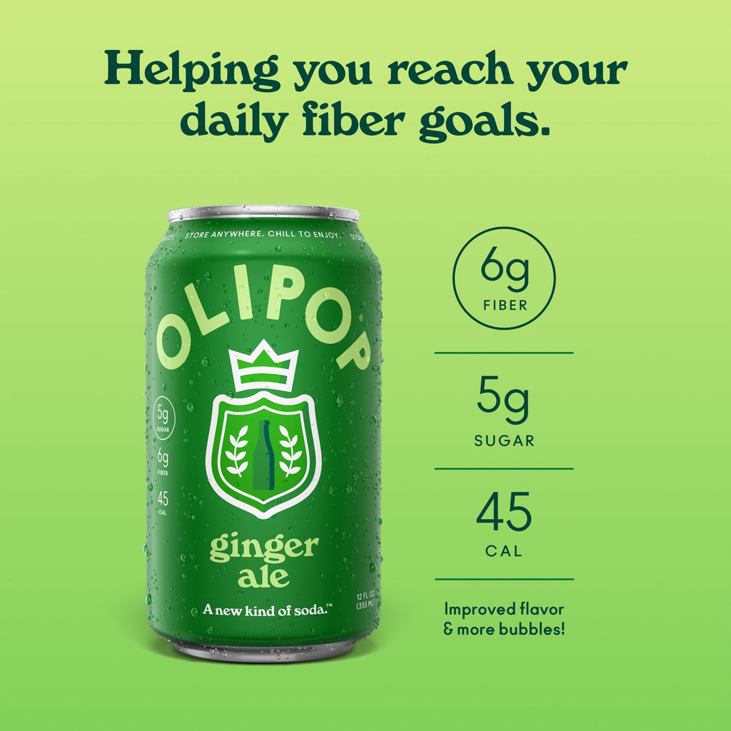OLIPOP Prebiotic Soda Ginger Ale Can 12 Fl Oz 1 Pack