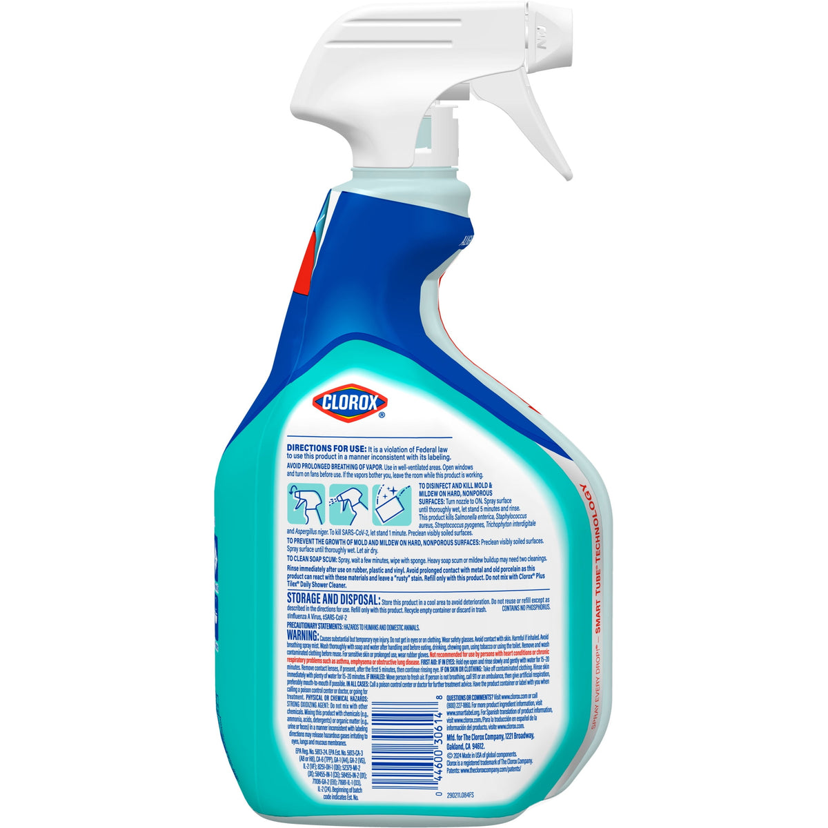 Clorox Bleach Foamer Bathroom Shower Cleaner Spray Ocean Mist 30 fl oz
