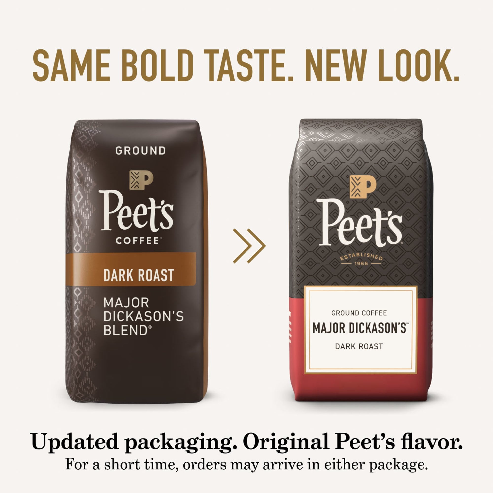 Peet's Major Dickason's Blend Naturally Caffeinated Dark Roast Ground Coffee 10.5 oz Bag