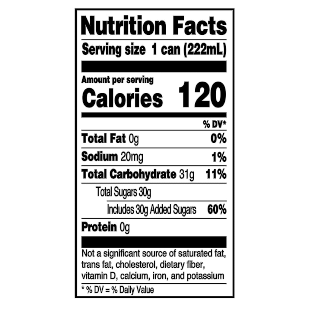 Great Value Orange Soda Pop Cans 7.5 Fl Oz 6 Pack