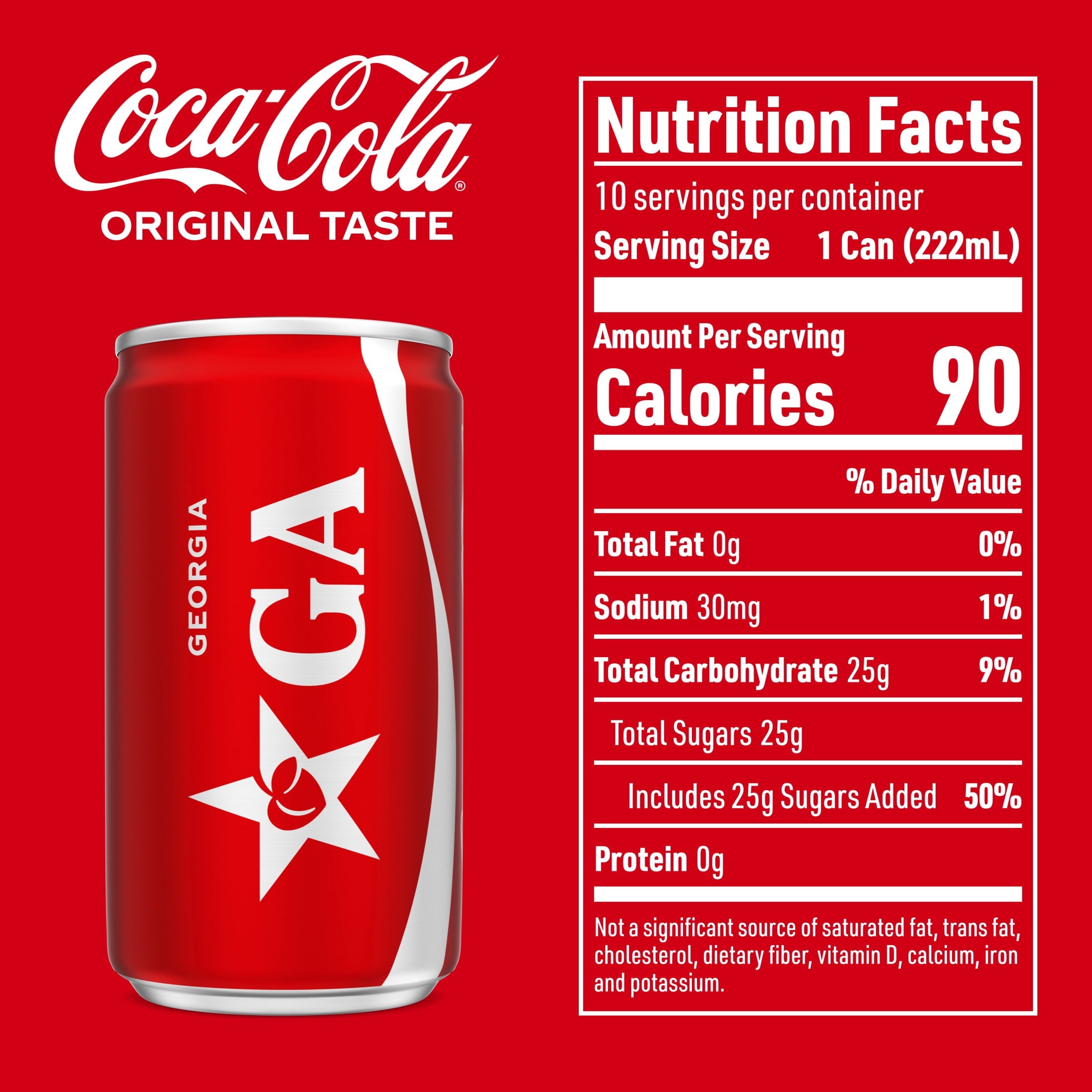 Soda Pop Fridge Pack Mini Cans 7.5 Fl Oz 10 Pack Coca-Cola