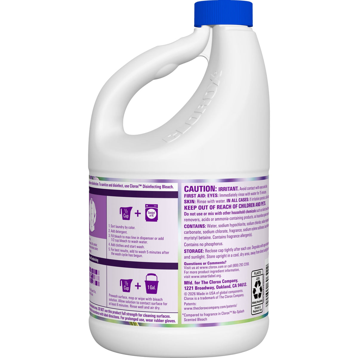 Clorox Scentiva Scented Bleach Lavender & Jasmine 81 fl oz