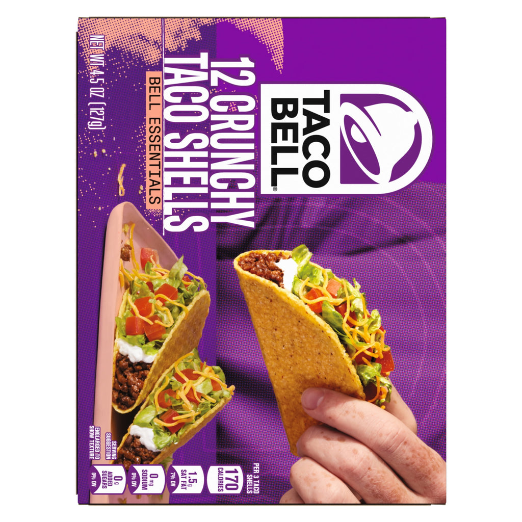 Crunchy Taco Shells 4.5 Oz 12 Count Taco Bell