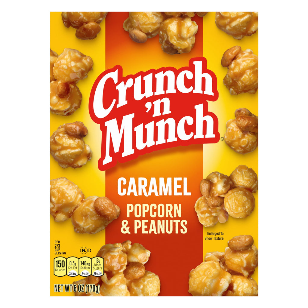 Caramel Popcorn with Peanuts 6 Oz 1 Count Crunch 'n Munch