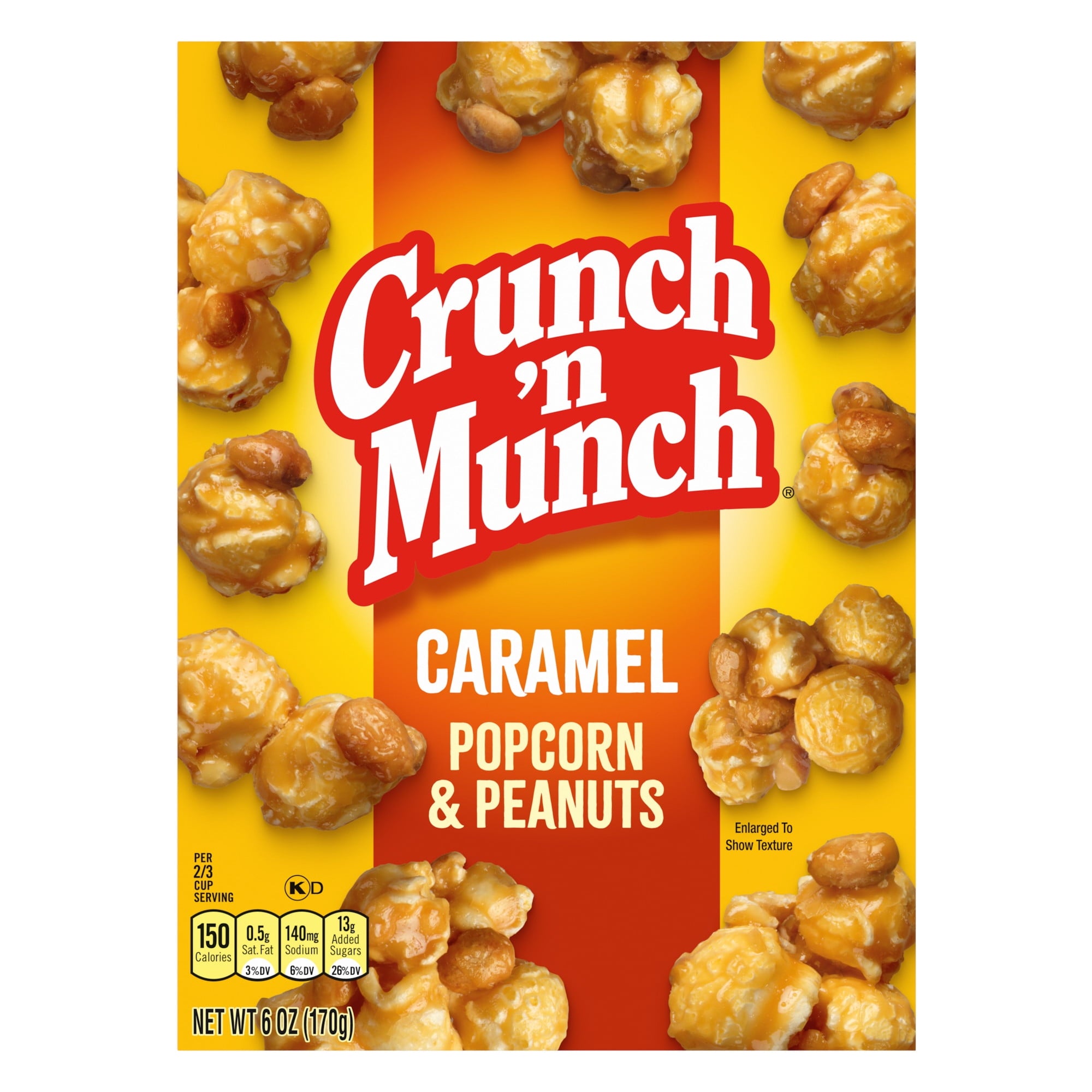 Caramel Popcorn with Peanuts 6 Oz 1 Count Crunch 'n Munch