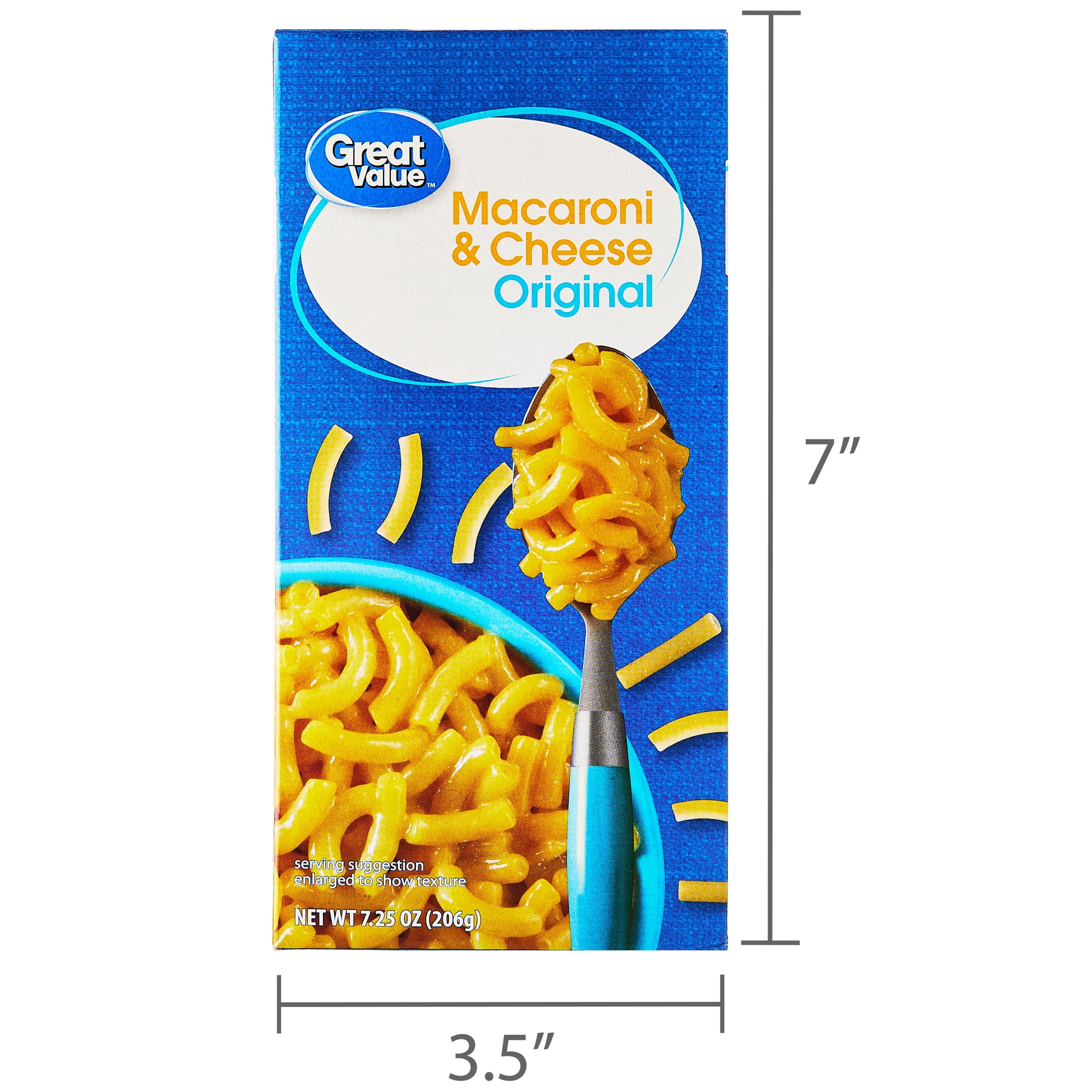 Great Value Original Macaroni & Cheese 7.25 Oz Box