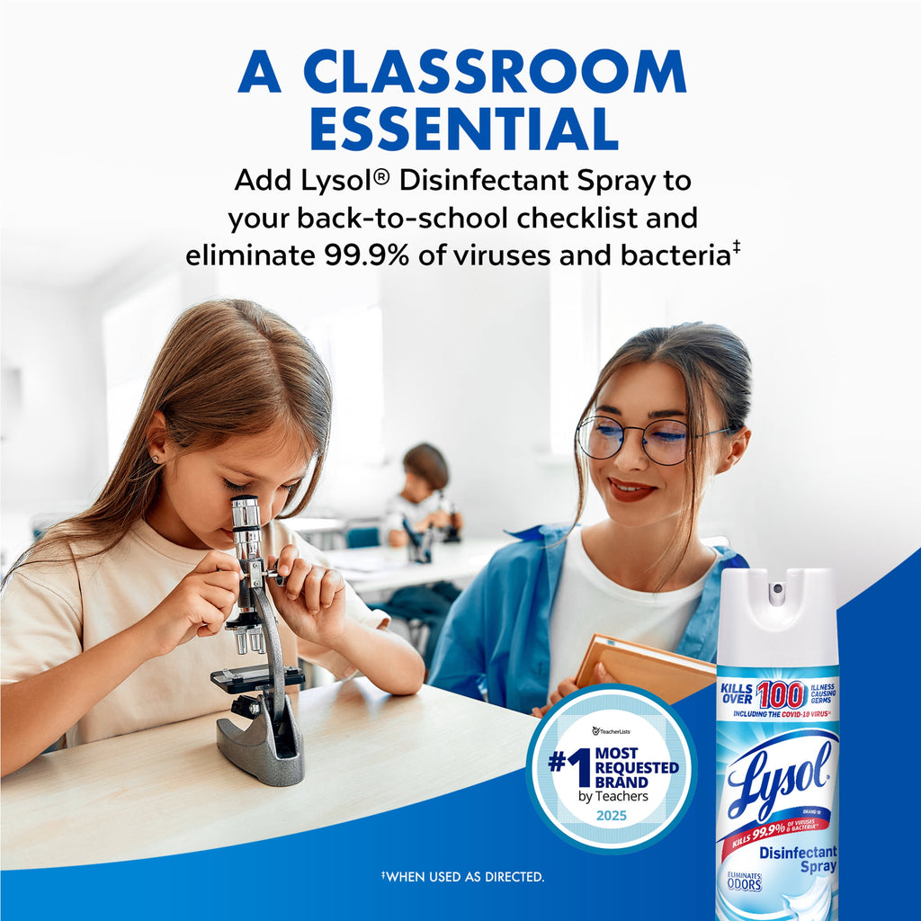 Lysol Disinfectant Spray Crisp Linen Scent 19 oz
