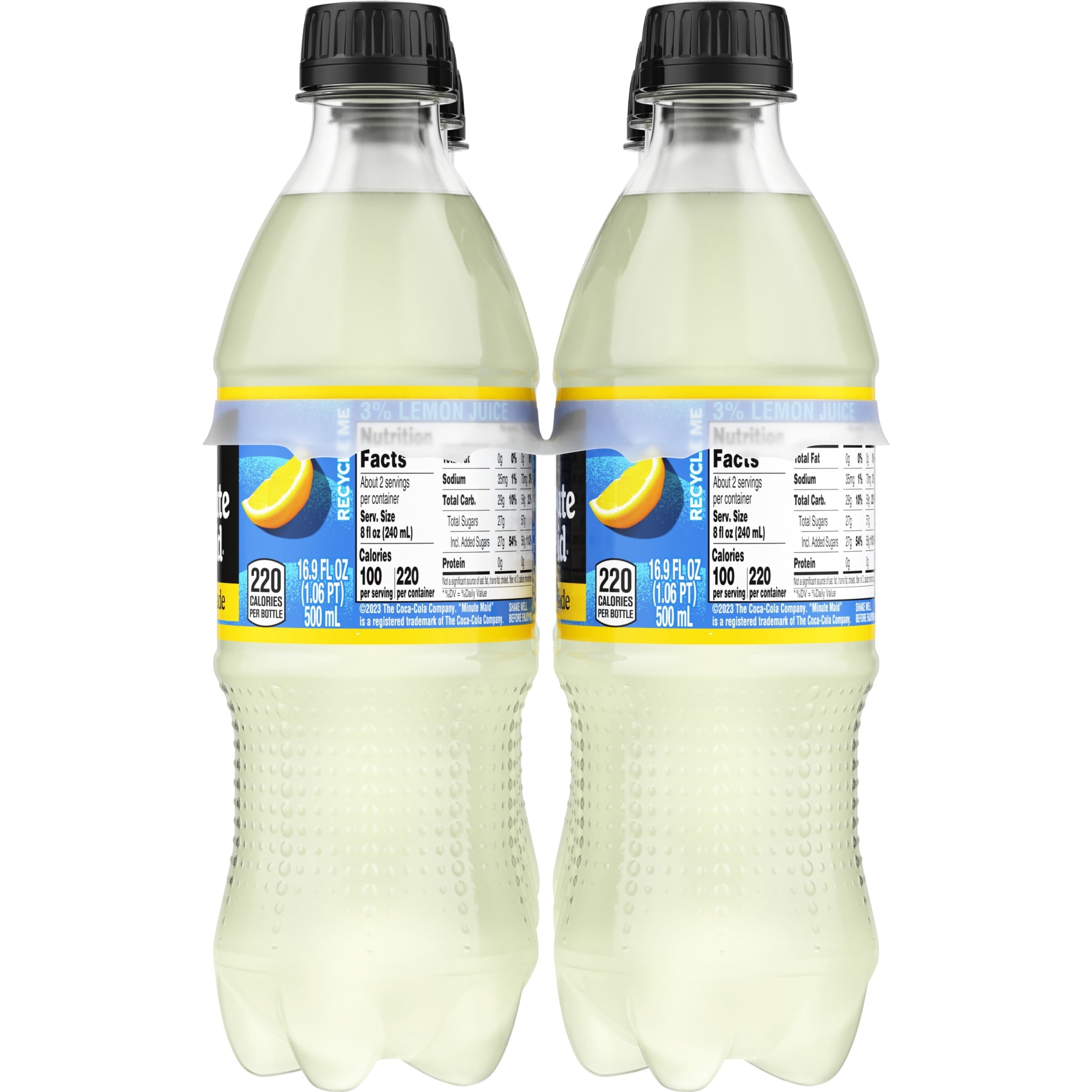 Minute Maid Lemonade 16.9 fl oz Bottles 6 Pack