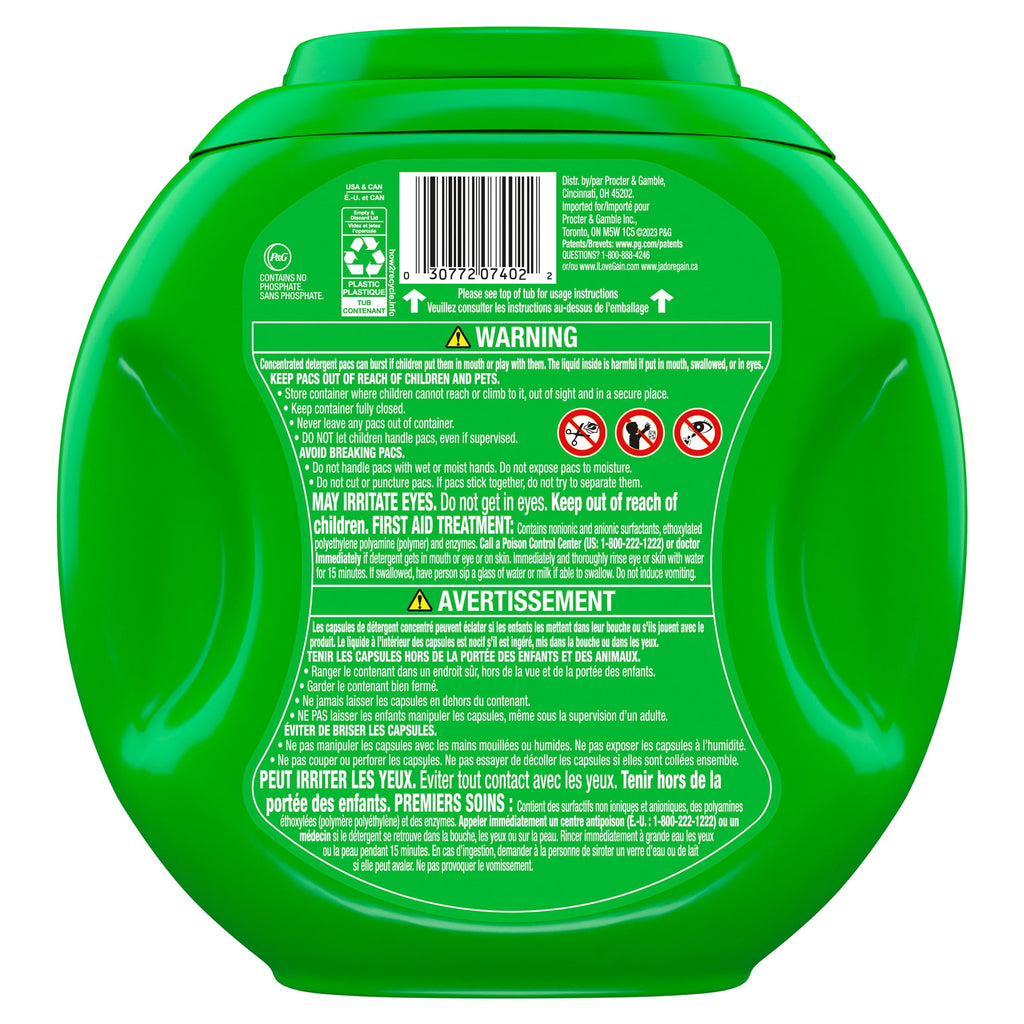Gain Flings 4-in-1 Oxi Boost Febreze Laundry Detergent Pacs Waterfall Delight 60 Count