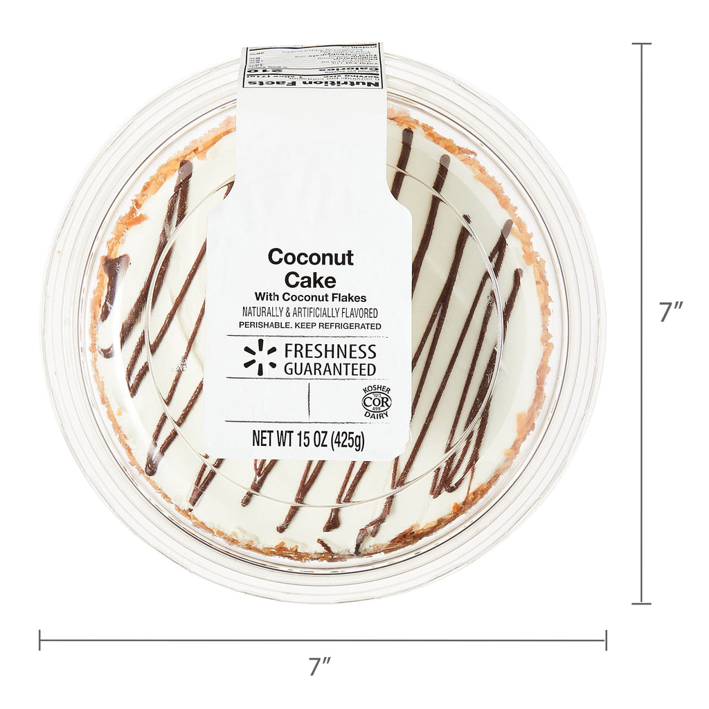 Coconut Cake 15 Oz 6 Servings Freshness Guaranteed
