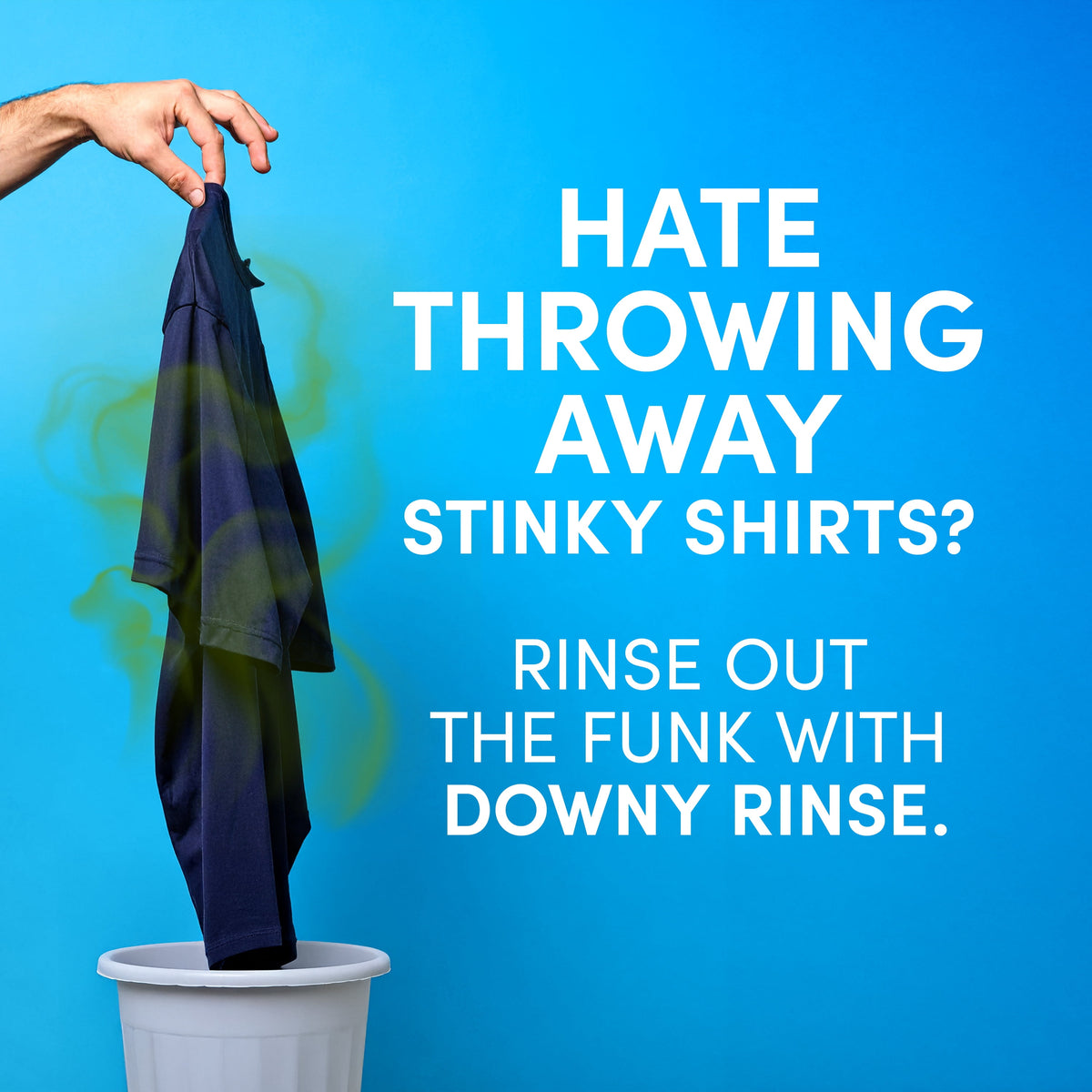 Downy Rinse Out Odor Laundry Rinse Active Fresh Scent 48 fl oz
