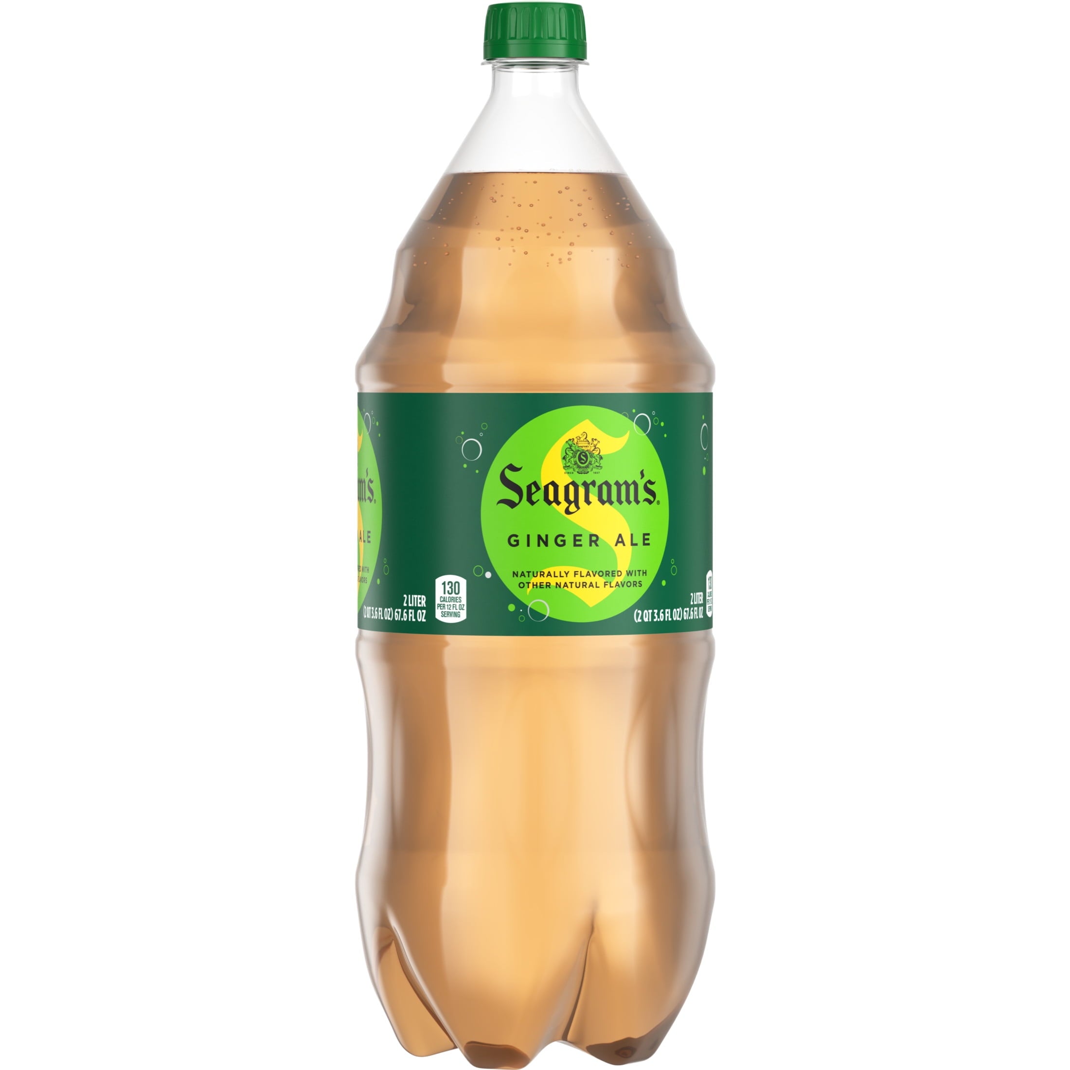 Seagram's Ginger Ale Soda Pop Bottle 2 Liter