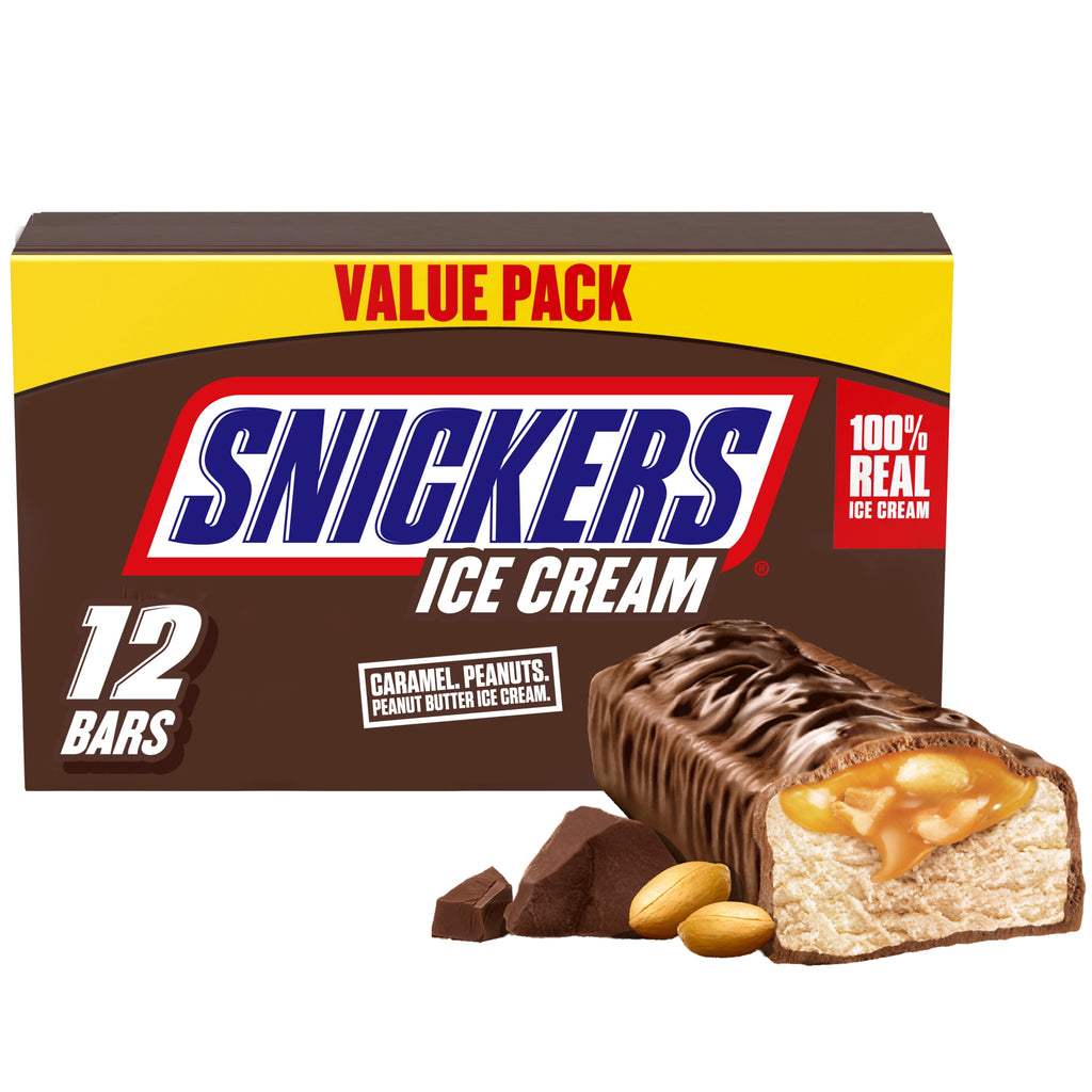 Snickers Peanut Butter Ice Cream Bars 12 Count 24 Fl Oz