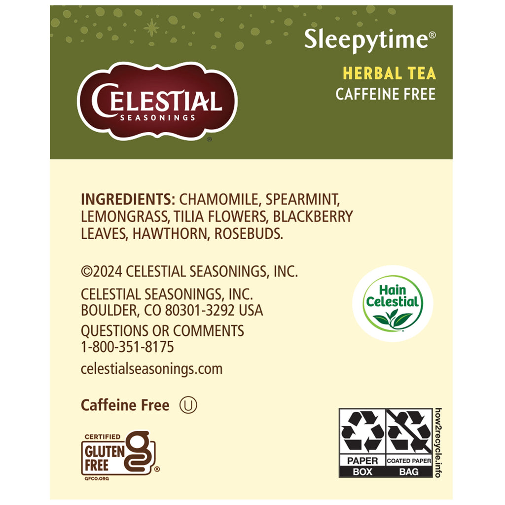 Celestial Seasonings Sleepytime Caffeine-Free Herbal Tea Bags 1 oz 20 Count