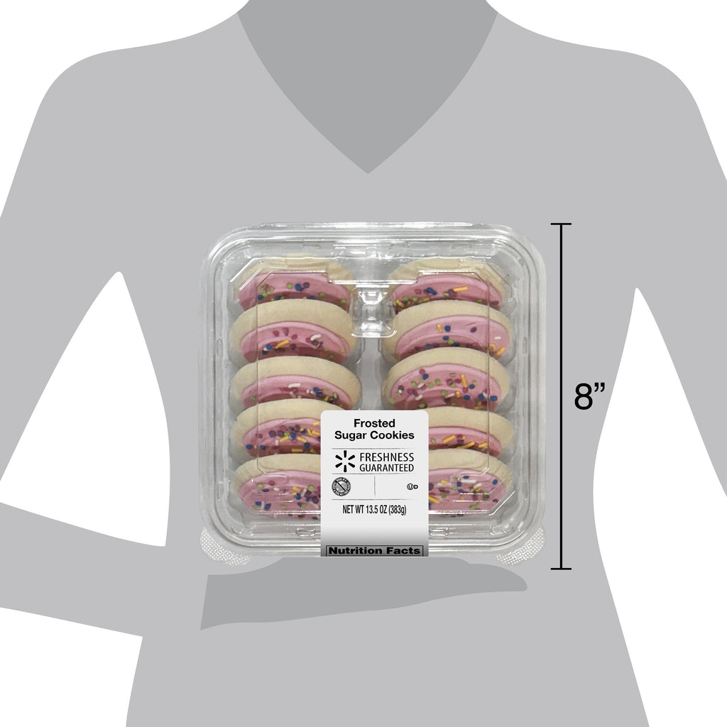 Frosted Sugar Cookies Pink 13.5 Oz 10 Count Freshness Guaranteed