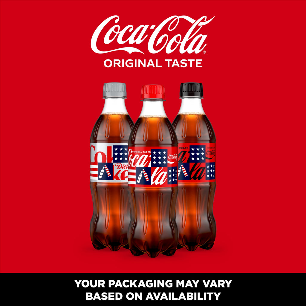 Soda Pop Bottles 16.9 Fl Oz 6 Pack Coca-Cola