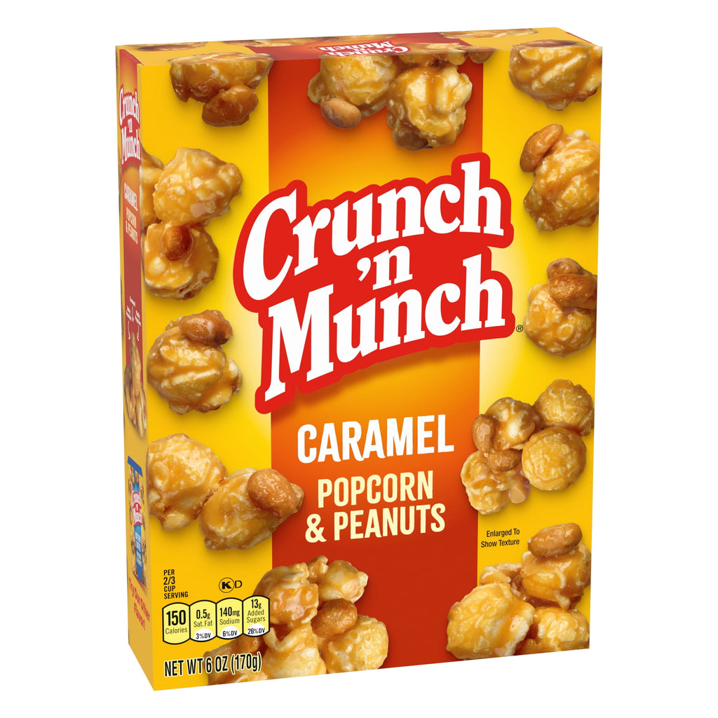 Caramel Popcorn with Peanuts 6 Oz 1 Count Crunch 'n Munch