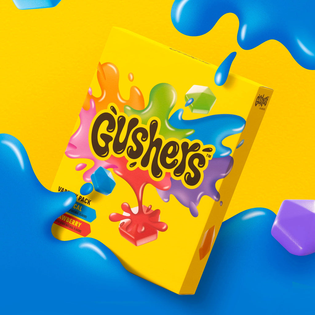 Tropical and Strawberry Fruit Flavored Snacks 16 Oz 20 Count Gushers
